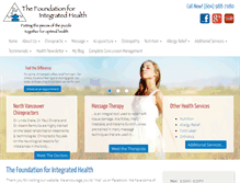 Tablet Screenshot of foundationforintegratedhealth.com